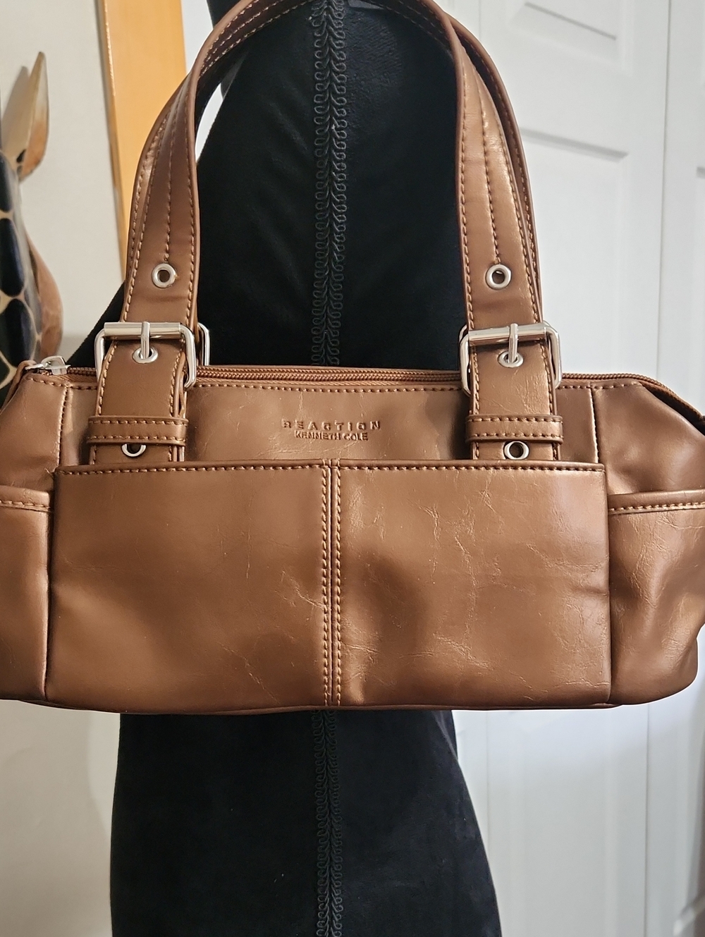 Kenneth Cole Reaction Bronze Metallic Shoulder Bag